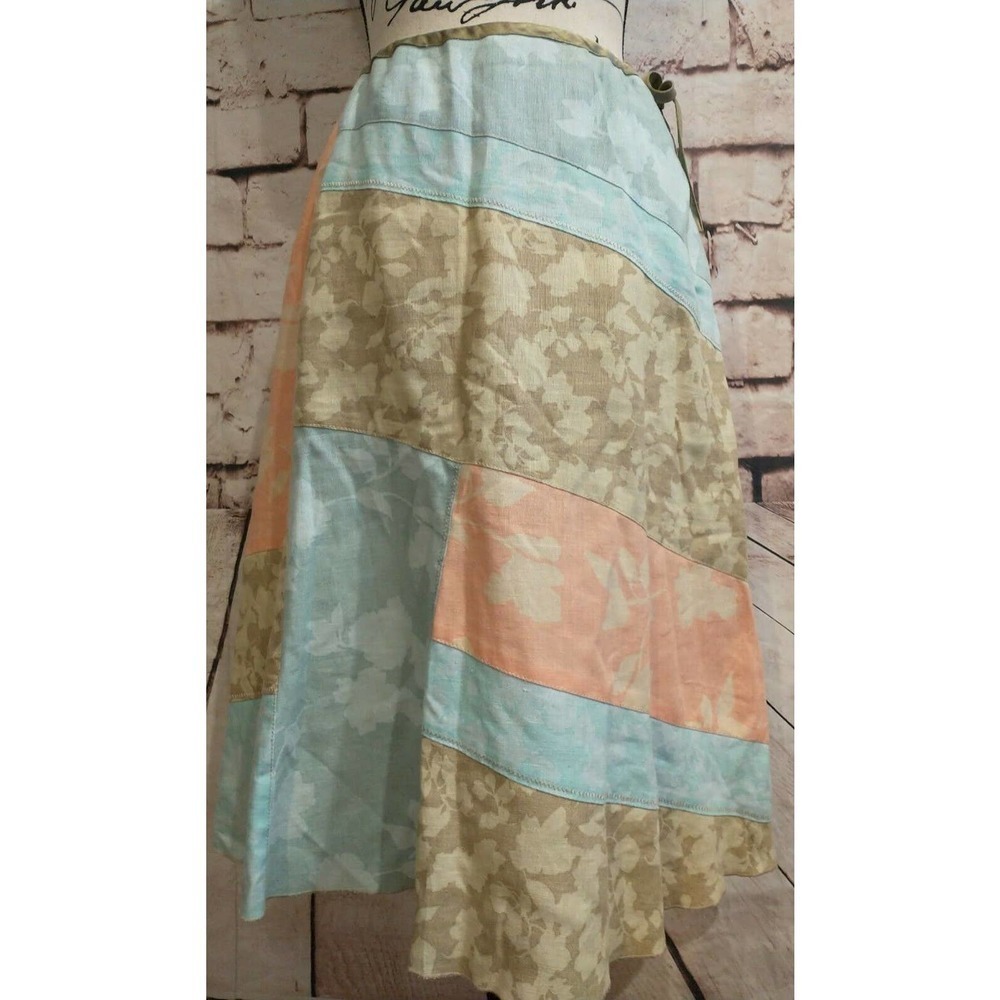 J Jill Easter Spring Patchwork Cottagecore Blue T… - image 1